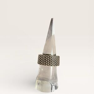 Tiffany & Co. Silver Somerset Mesh Band Ring